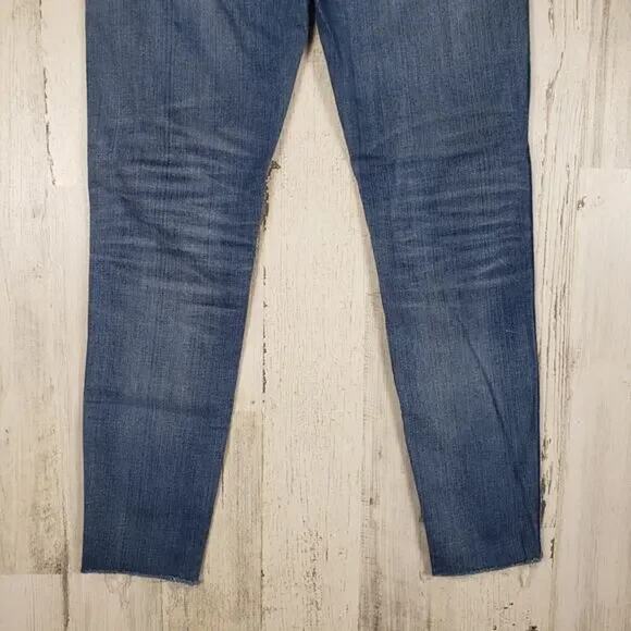 Madewell Distressed Blue Denim 9" High Rise Skinny Jeans Women's Size 28 - Picture 15 of 15